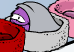 Purple puffle sleeping