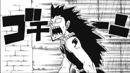 Gajeel can't get out of the barrier