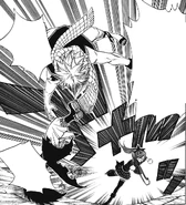 Erza beats Natsu and Gajeel