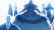 Hozukimaru and Ikkaku pool their reiatsu