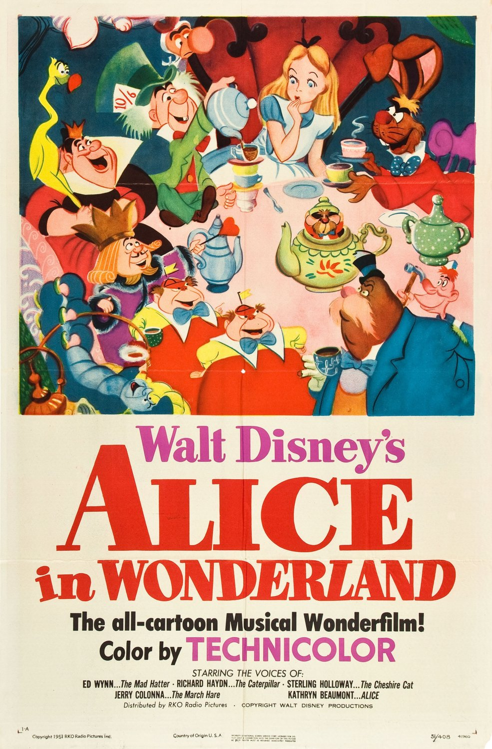 Alice in Wonderland (1951) on Moviepedia: Information, reviews, blogs