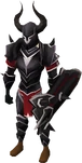 Black armour (t) (lg) equipped