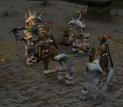 The Fremennik Isles honour guard and trolls