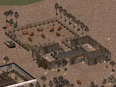 Slaughterhouse pen