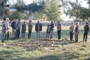 Glenn, Hershel, Shane, Beth, Jimmy, Patricia, Maggie, T-Dog, Carl, Lori, Rick, Carol, Andrea, Daryl