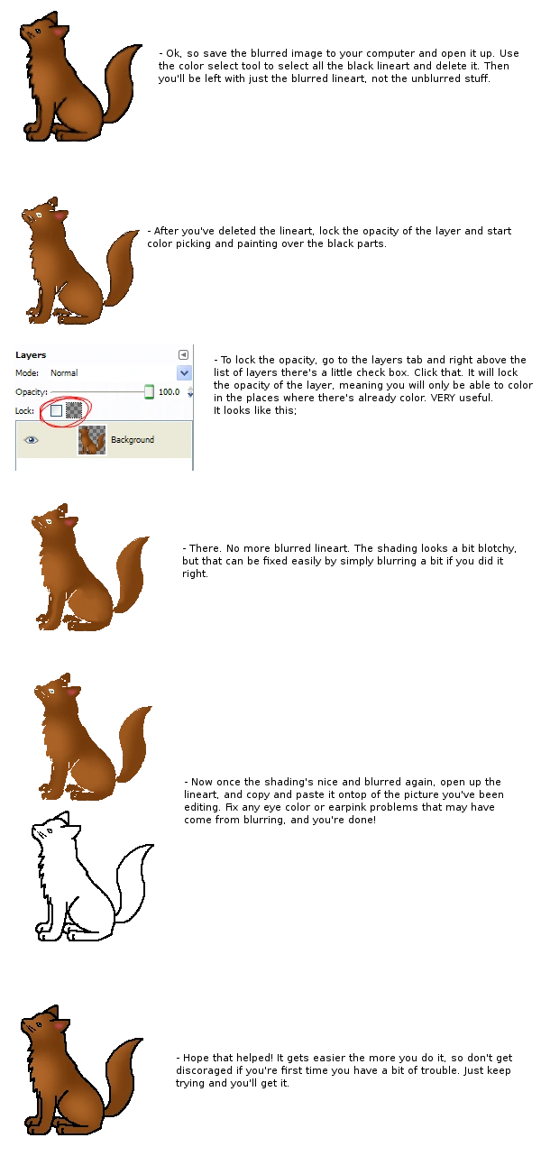 Blurred Lineart Tutorial