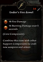 Enders fire dowel