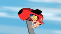 Phineas riding
