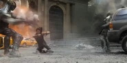Hawkeye fights lokis army