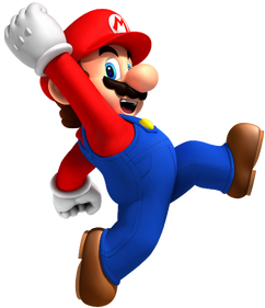 Jumping Mario Artwork - New Super Mario Bros. Wii
