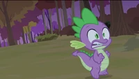 Spike running away from phoenix S2E21