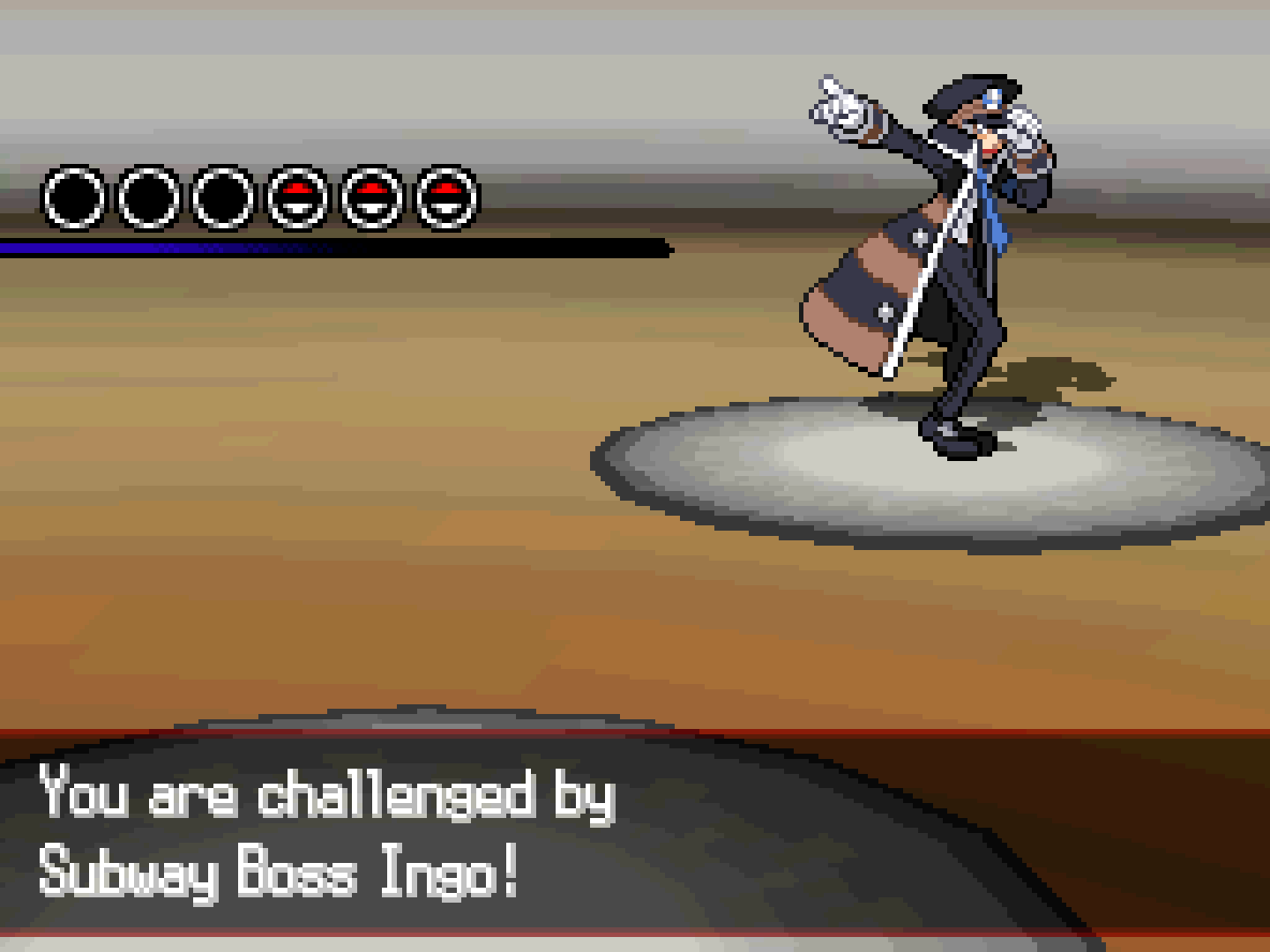 Pokémon White Version Battle wit Ingo