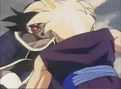 Turles punchs gohan in the gut