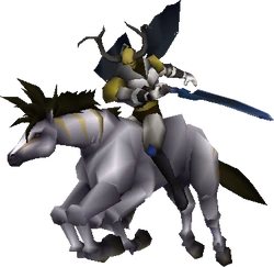 Odin and his horse in Final Fantasy VII