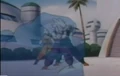 Gohan trys fire mansko at Kinkarn but Kinkarn disappears out if the way