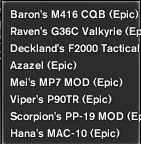 MYST-Epic list
