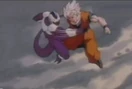 Cooler punchs goku in the gut