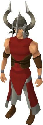 Berserker helm equipped