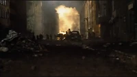 Battle Scenes - Soviets advancing on Berlin streets at night