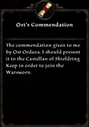 Ost's Commendation