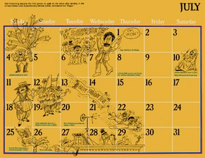 1976 sesame calendar 07 july 2