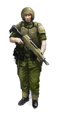 GI soldado del 150 reg de cadia