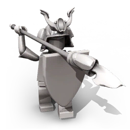 Dark ronin statue