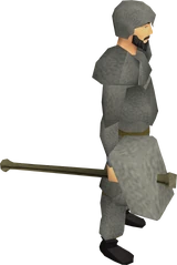 A player wielding a granite maul