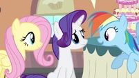 Rarity & Rainbow Dash eye to eye S2E24