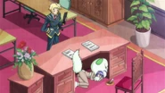 Zenkichi and a depressed Medaka
