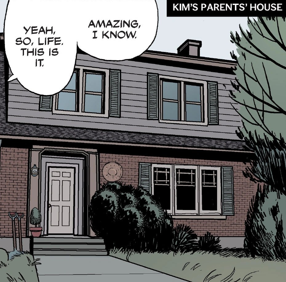 Kim's parents' house
