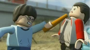 Harry threatning Dudley