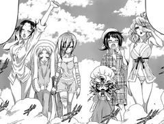 The suitors in their pajamas