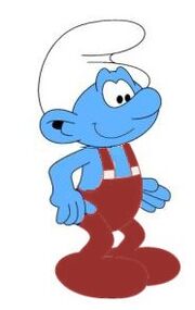 Red Smurf Cartoon