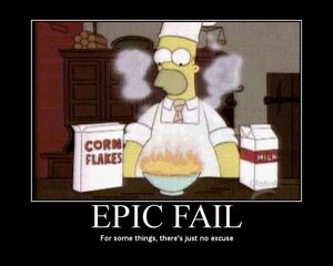 simpsons cereal fire