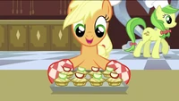 Applejack preparing the apple fritters S2E25