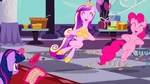 Princess Cadance and Pinkie Pie dancing S2E26