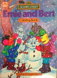 Golden 1979 ernie and bert coloring book
