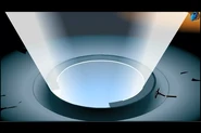 The sundial opens