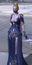 Corrupt judges cloth deep blue female