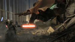 MAlgus lightsaber throw