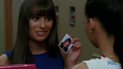 Glee=3x17 - Santana's Locker - Rachel's Picture 1