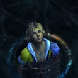Tidus in the pond in macalania