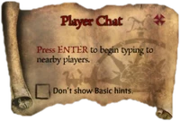 Scroll PlayerChat