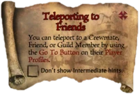 Scroll TeleportingtoFriends