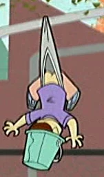 Bucket head kid wedgie
