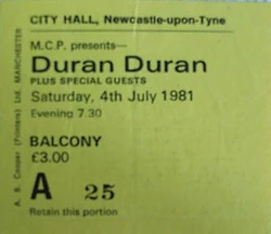 City Hall, Newcastle, England wikipedia duran duran ticket