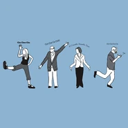 Fan chicken dance