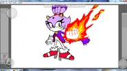 Blaze the Cat By Metal