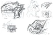 Amano FFI & III Logo Sketches